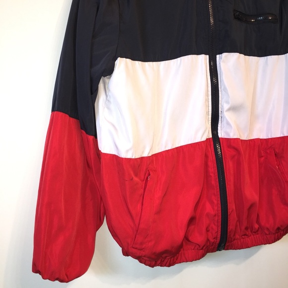 Jackets & Coats Patriotic Red White Blue Hooded Jacket Poshmark